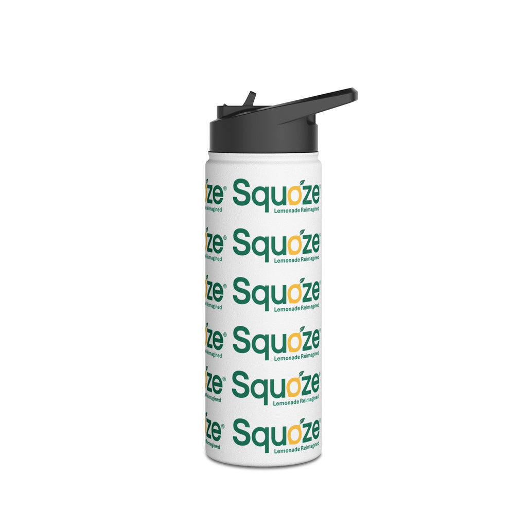 Stainless Steel SQUOZE Water Bottle, Standard Lid