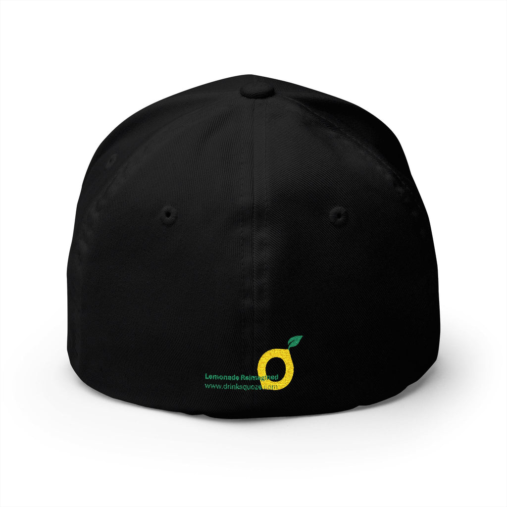 SQUOZE Embroidered Closed-Back Structured Cap