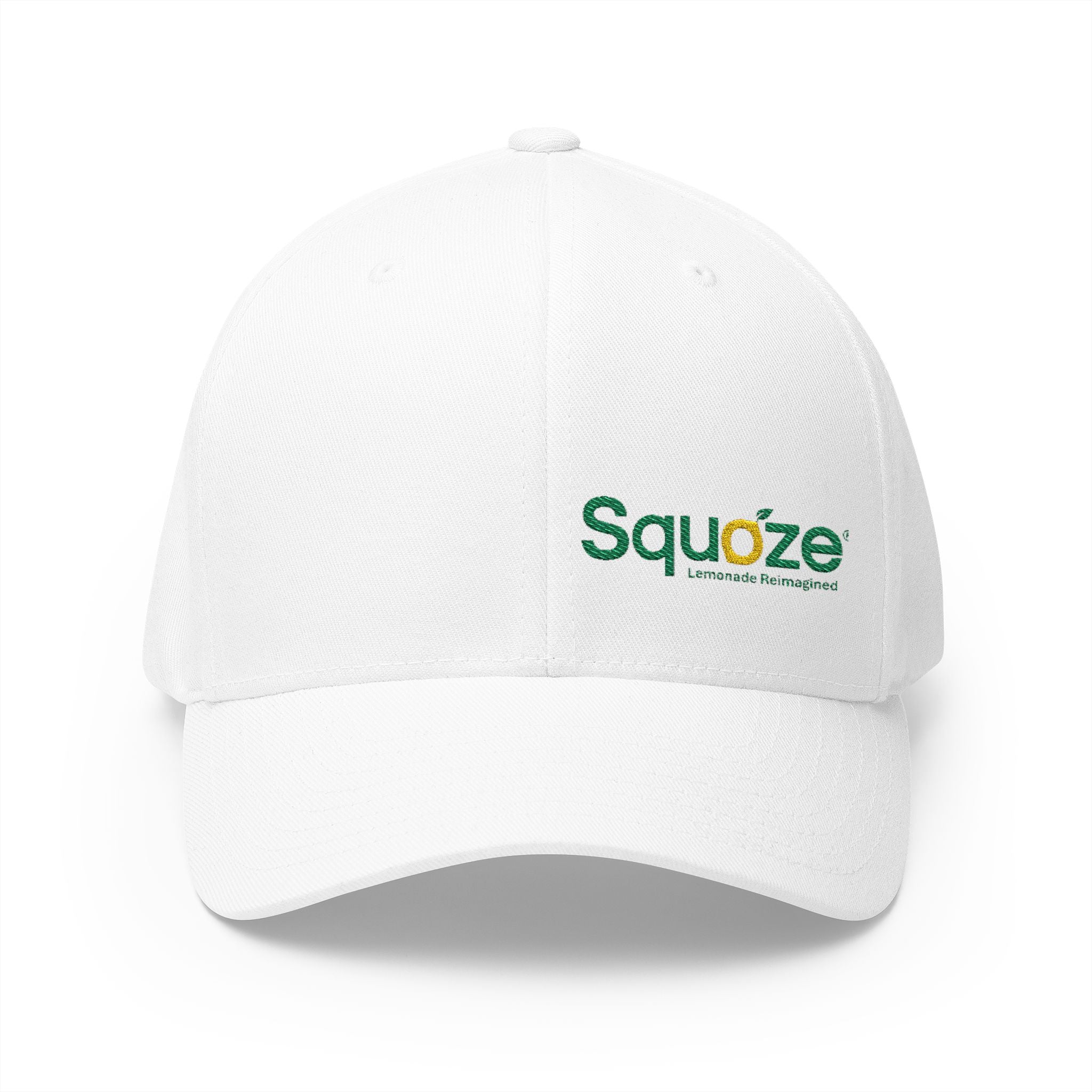 SQUOZE Embroidered Closed-Back Structured Cap