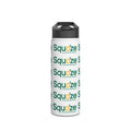 Stainless Steel SQUOZE Water Bottle, Standard Lid