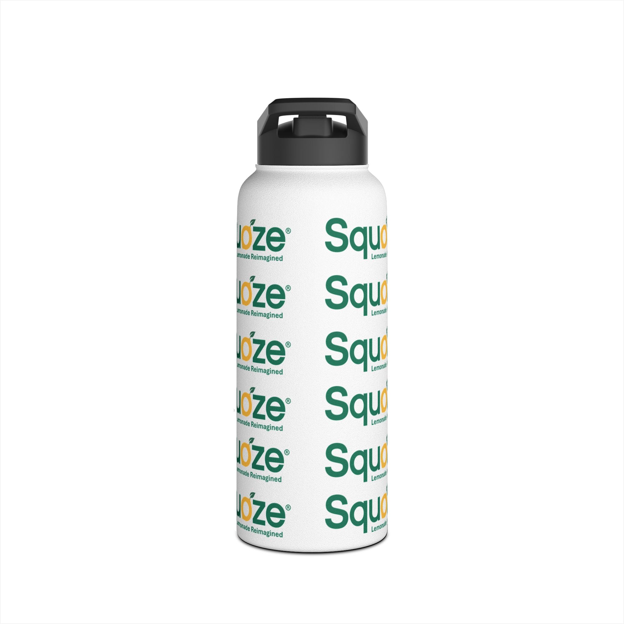 Stainless Steel SQUOZE Water Bottle, Standard Lid