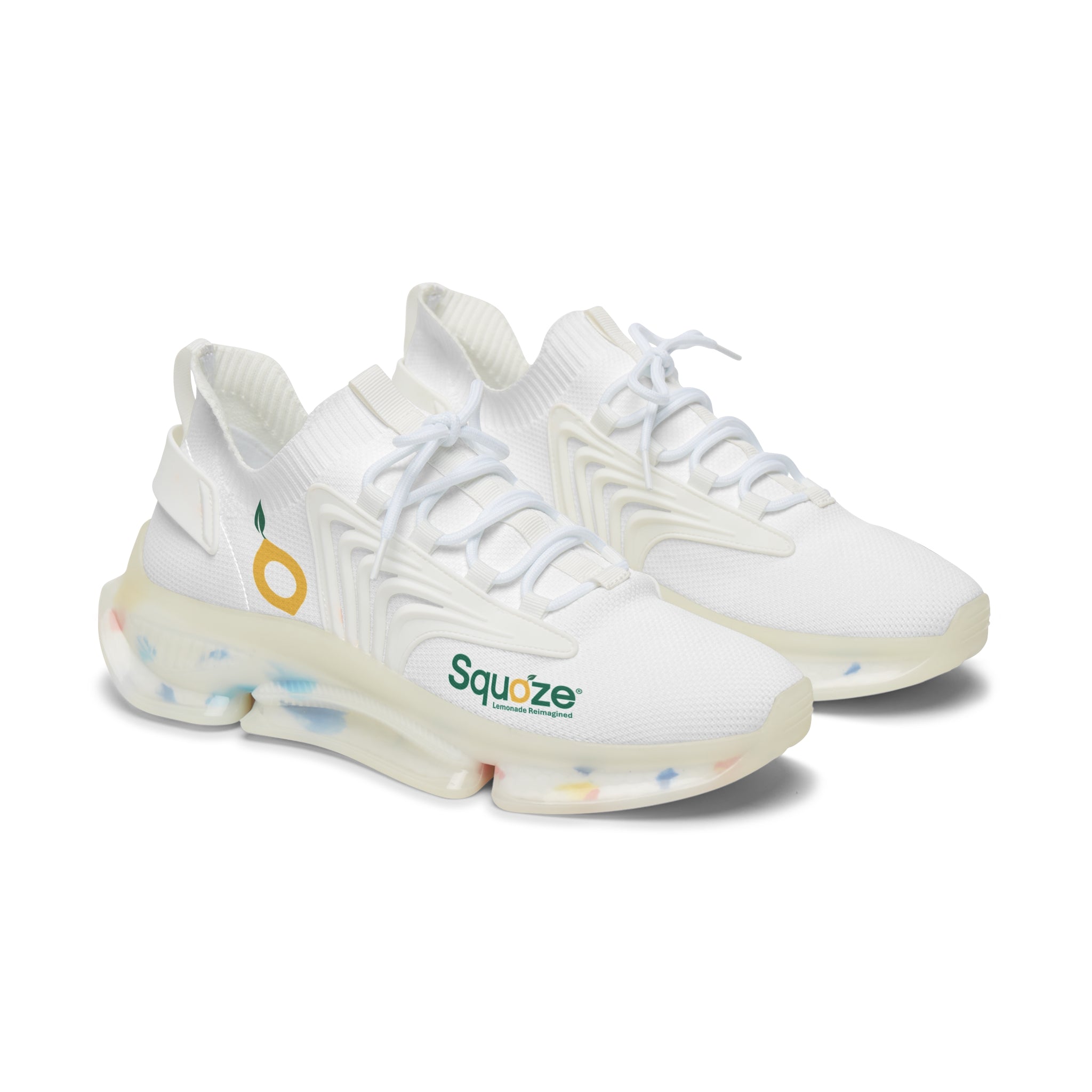 SQUOZE Women's Embroidered Mesh Sneakers