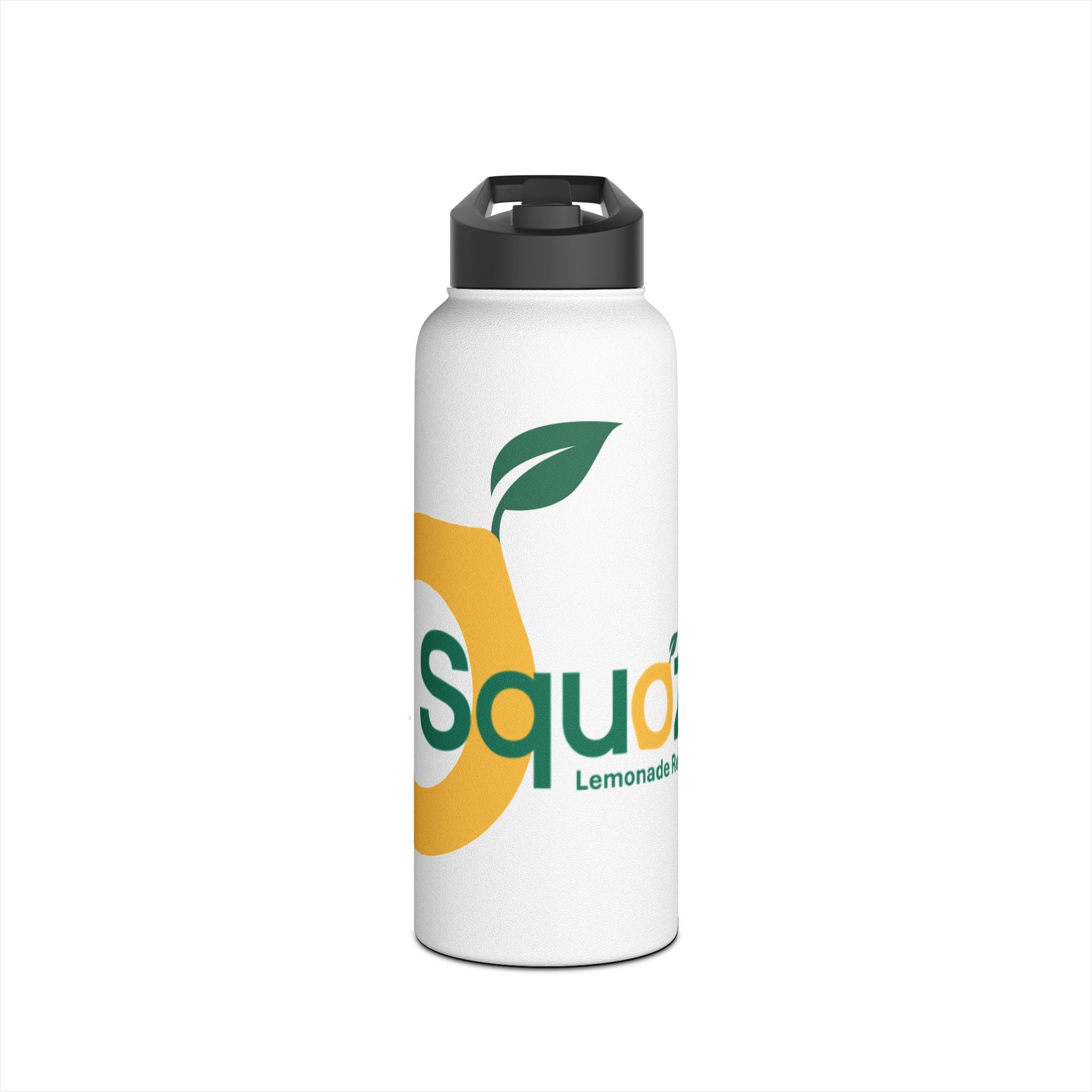 Stainless Steel SQUOZE Water Bottle, Standard Lid