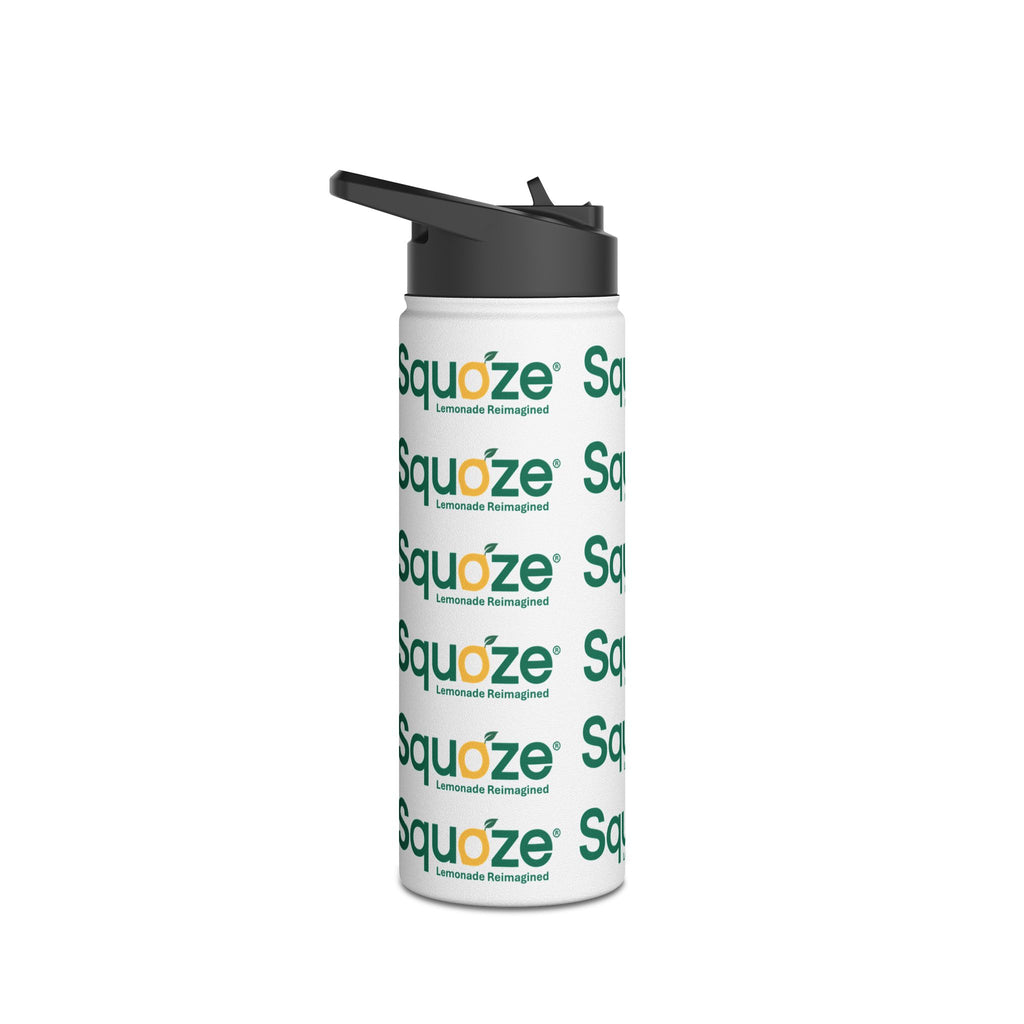 Stainless Steel SQUOZE Water Bottle, Standard Lid