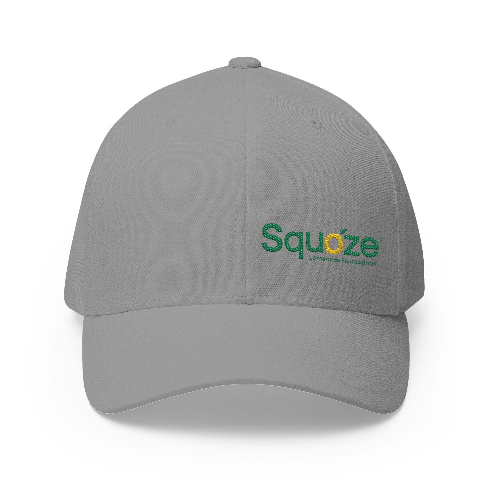 SQUOZE Embroidered Closed-Back Structured Cap
