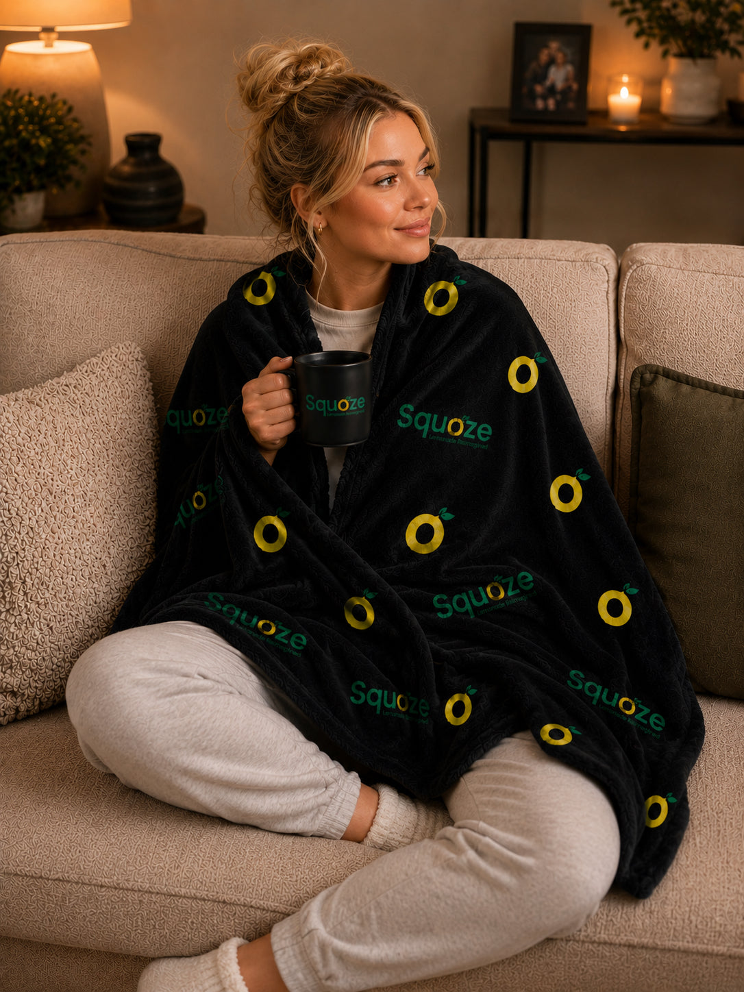 SQUOZE Velveteen Plush Blanket