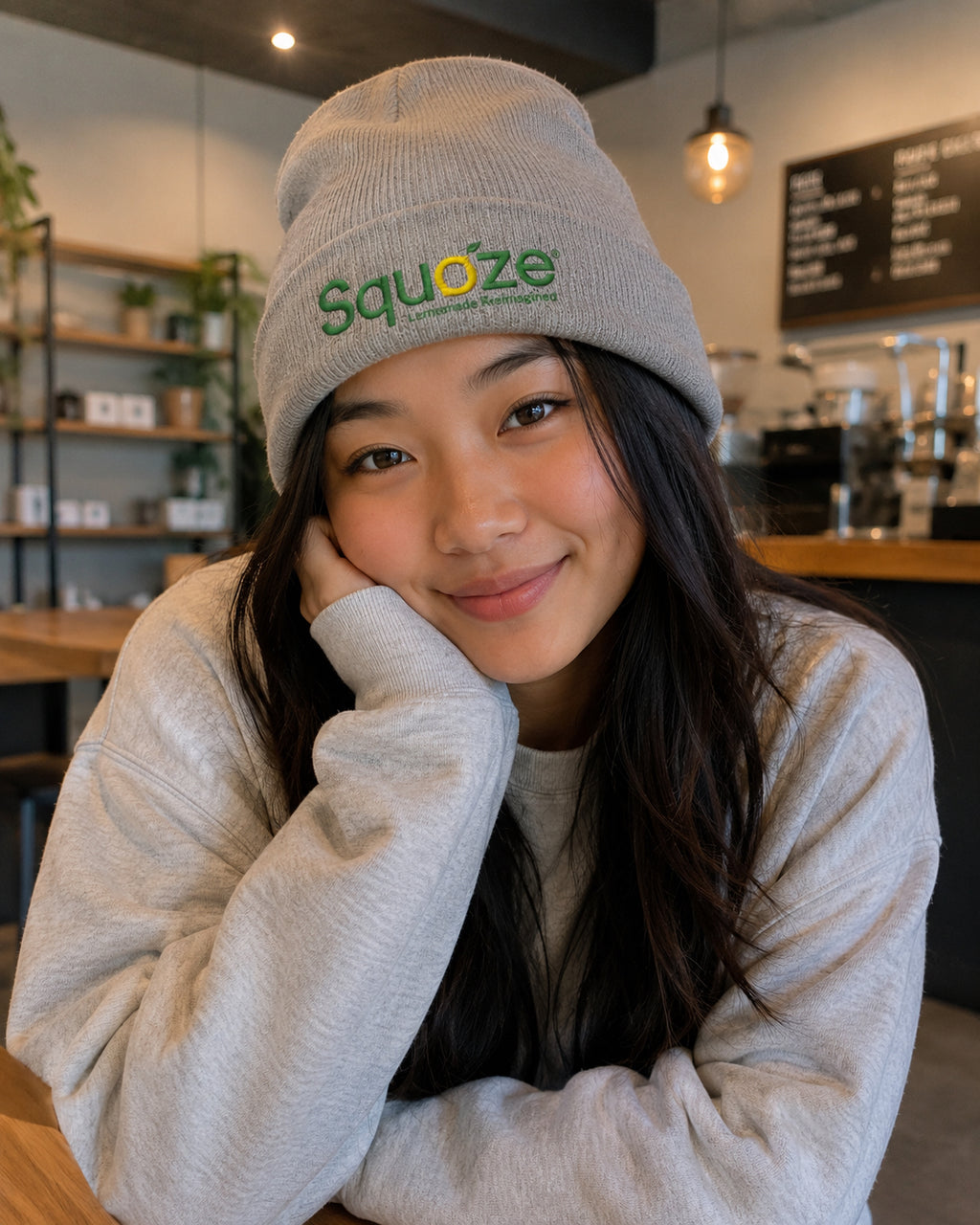 SQUOZE Embroidered Classic Cuffed Beanie