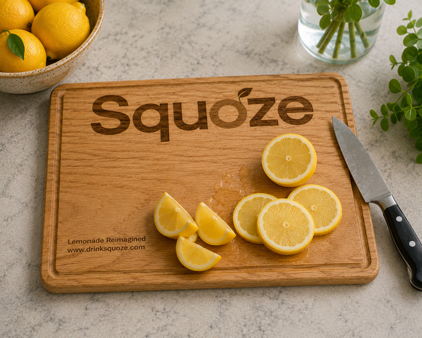 SQUOZE Wooden Cutting Board