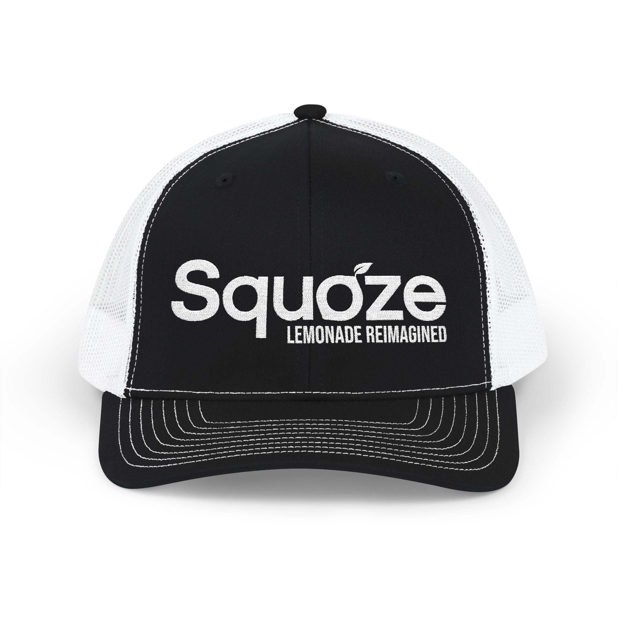SQUOZE Embroidered Snapback Trucker Cap