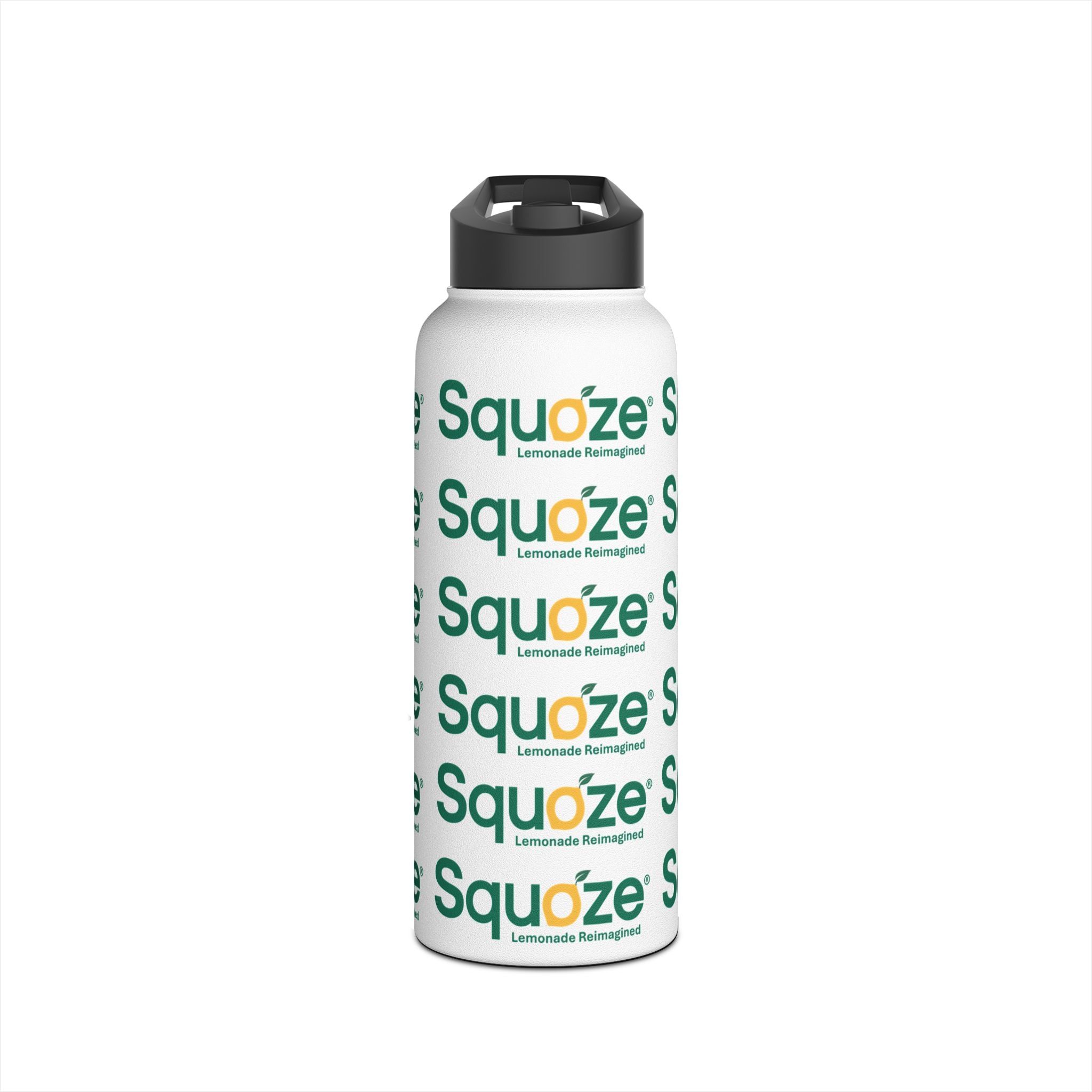 Stainless Steel SQUOZE Water Bottle, Standard Lid