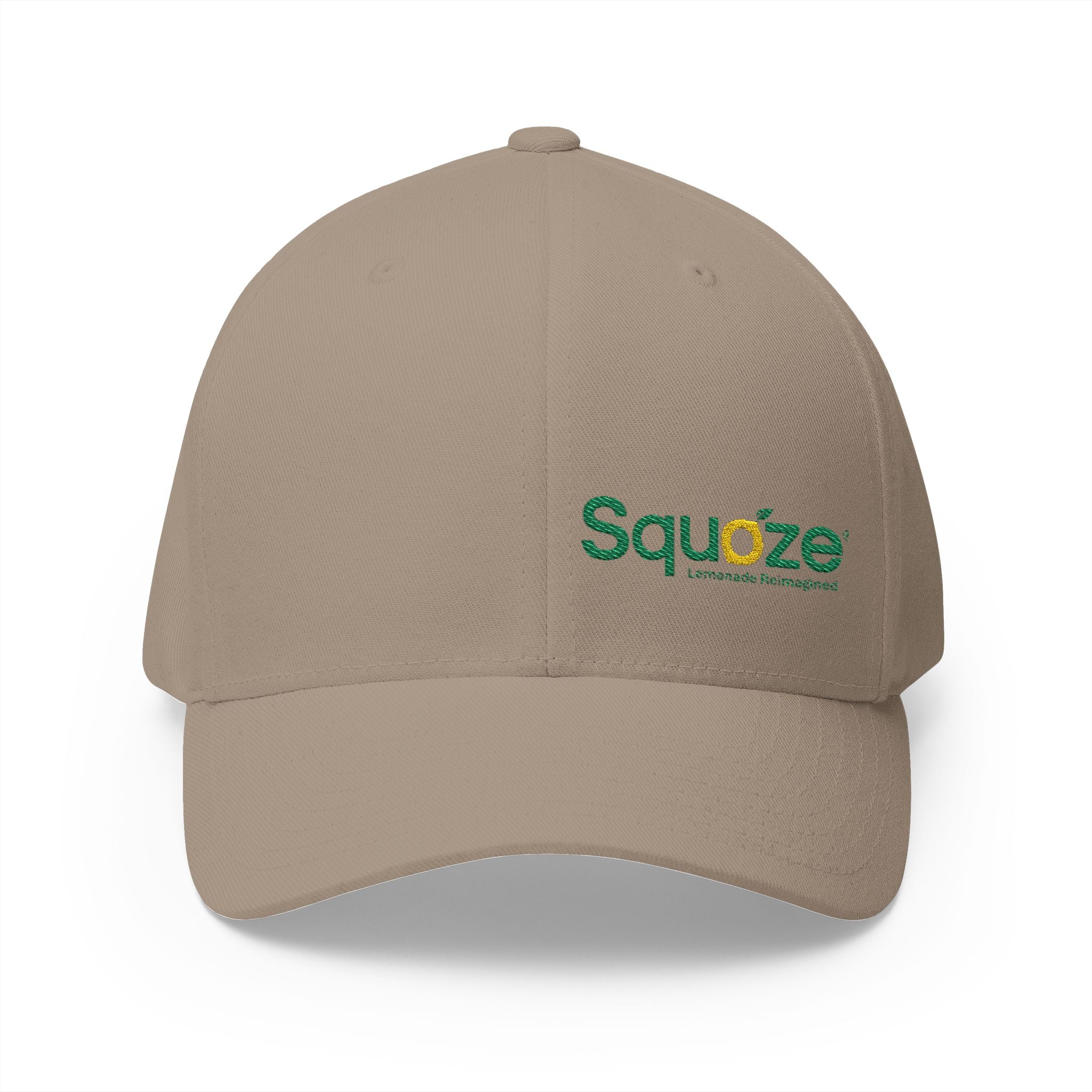 SQUOZE Embroidered Closed-Back Structured Cap