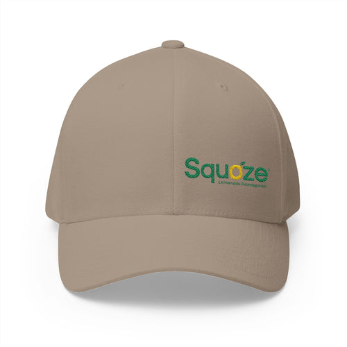 SQUOZE Embroidered Closed-Back Structured Cap